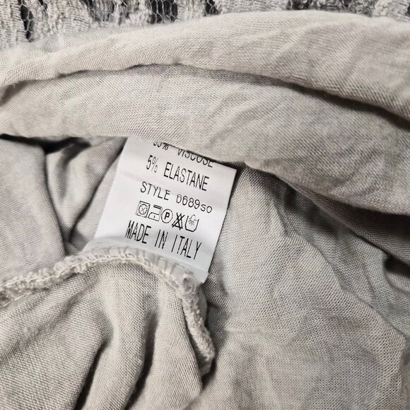 Tempo Paris Silk Blend Tunic Dress Made in Italy S Boho Soft Natural Earthy - Picture 5 of 6